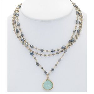 Rachel Reinhardt Chalcedony & Labradorite Necklace